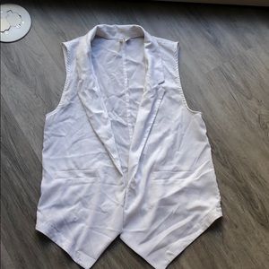 White dressy vest